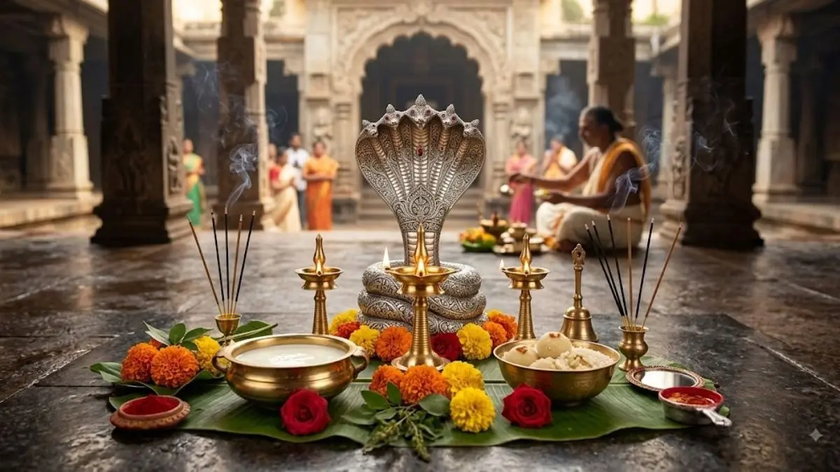 Nag Panchami 2026: 16 या 17 अगस्त, कब है नाग पंचमी? जानें पूजा का शुभ मुहूर्त और महत्व Nag Panchami 2026: 16 या 17 अगस्त, कब है नाग पंचमी? जानें पूजा का शुभ मुहूर्त और महत्व