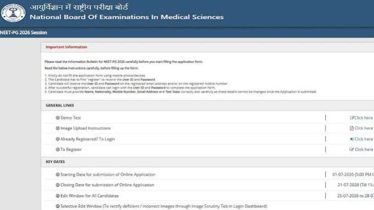 NEET PG Admit Card 2026 Released at natboard.edu.in; Hall Tickets Available, Check How To Download NEET PG Admit Card 2026 Released at natboard.edu.in; Hall Tickets Available, Check How To Download