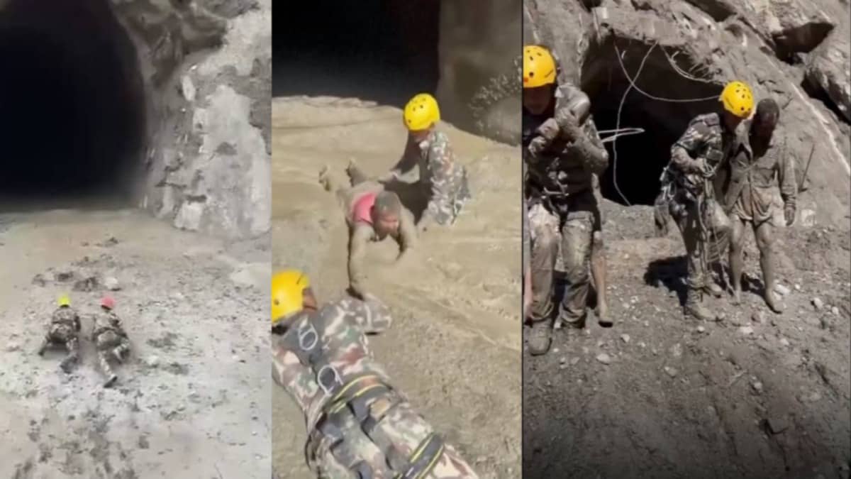 Nepal Army Rescues Survivors From Flooded Hydropower Tunnel, 100+ Still Trapped | WATCH