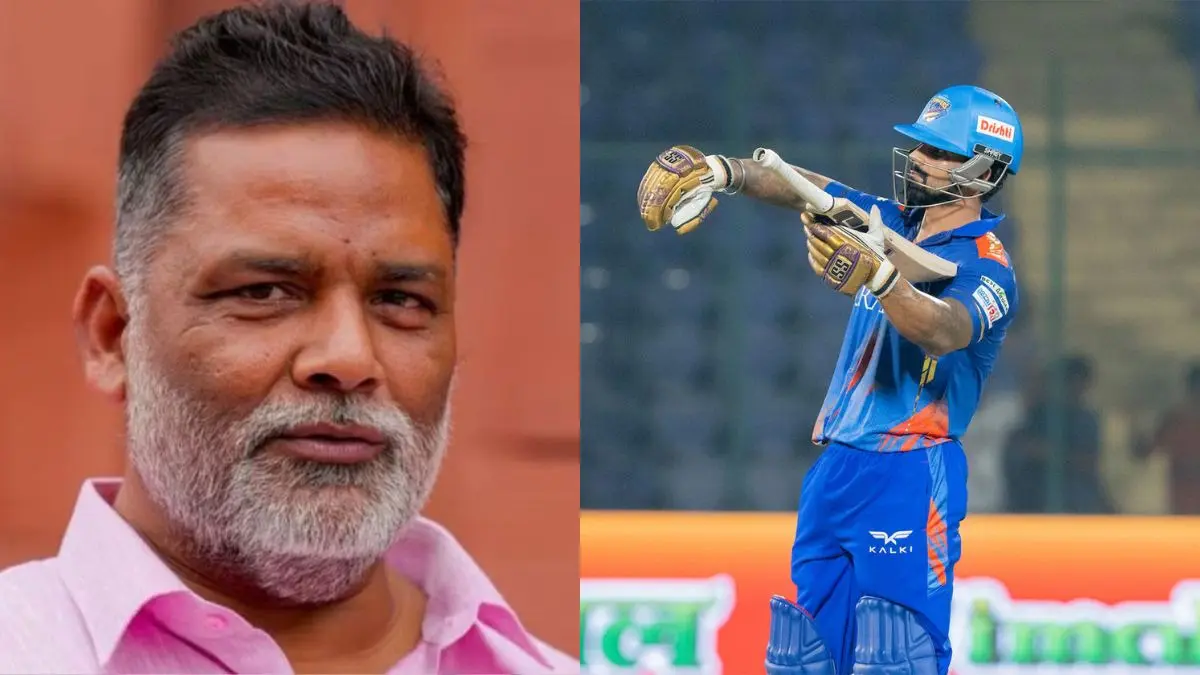 15 बाउंड्रीज तूफानी 95 रन और नोवाक जोकोविच स्टाइल में सेलिब्रेशन... DPL में छा गए सांसद पप्पू यादव के बेटे pappu yadav son sarthak Ranjan dpl