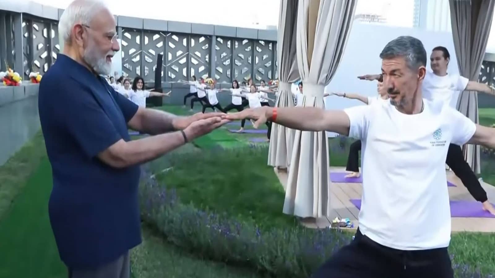 PM Modi Attends Yoga Programme in Tashkent, Shares Glimpses from Uzbekistan Visit