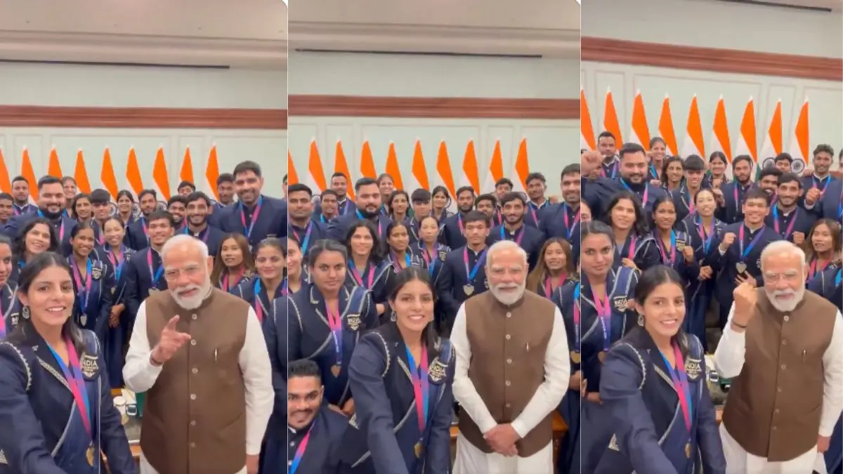 PM मोदी कॉमनवेल्थ गेम्स के मेडलिस्ट से मिले, नए REEL के जरिए देश को दिया खेल का खास मंत्र pm modi meets commonwealth games athletes video
