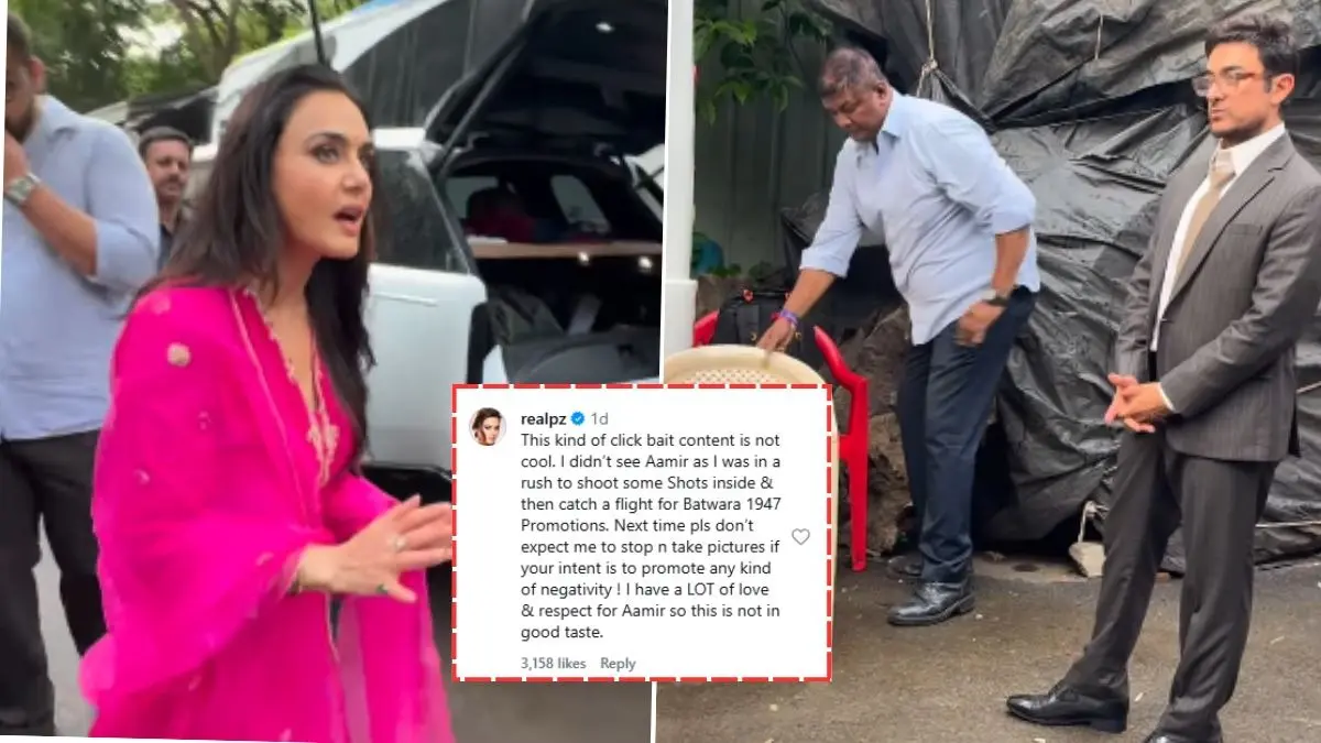 Not In Good Taste: Preity Zinta Reacts Strongly After Misleading Viral Video Alleges Her Of Ignoring Aamir Khan During KBC 18 Shoot Preity Zinta ignores Aamir Khan?