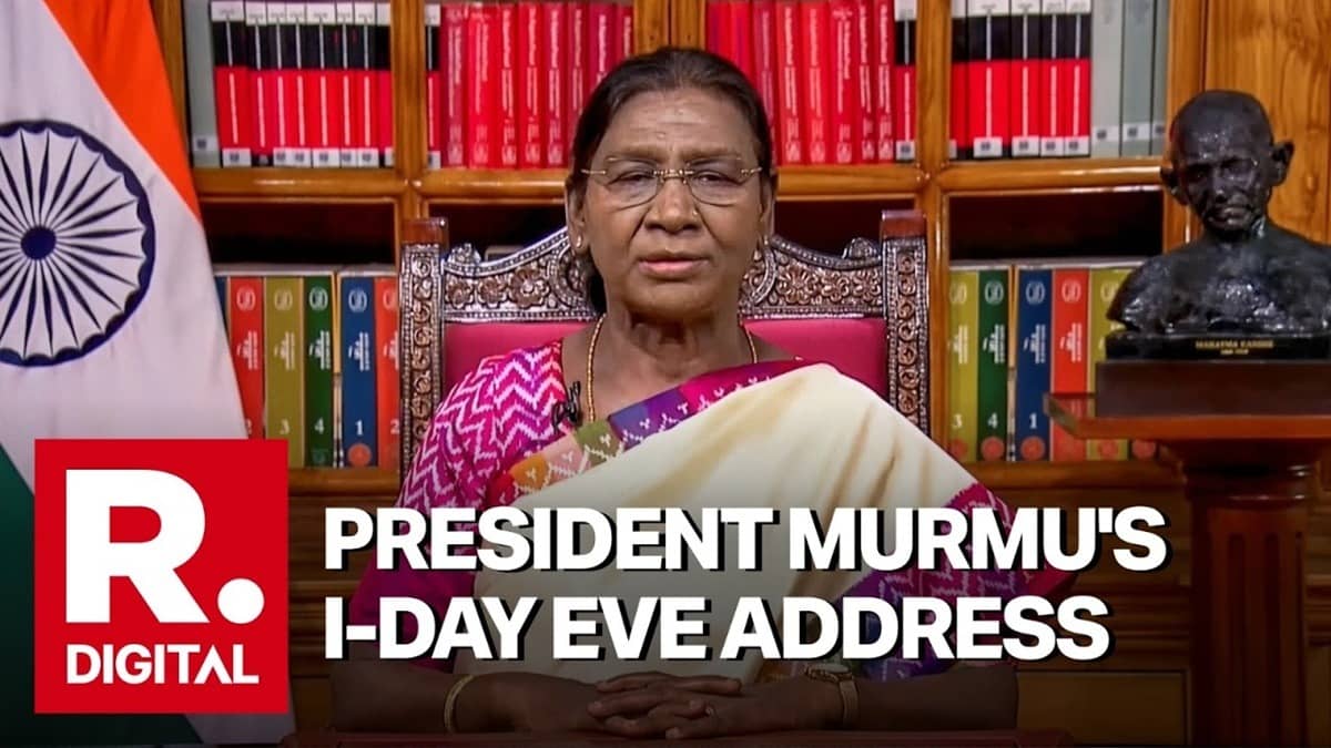 President Murmu's I-Day Eve Address: Vande Mataram Gets Legal Status, Focus On Youth, Viksit Bharat 2047