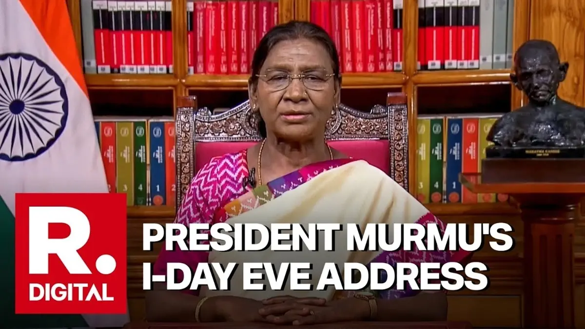 President Murmu's I-Day Eve Address: Vande Mataram Gets Legal Status, Focus On Youth, Viksit Bharat 2047 President Murmu's I-Day Eve Address: Vande Mataram Gets Legal Status, Focus On Youth, Viksit Bharat 2047