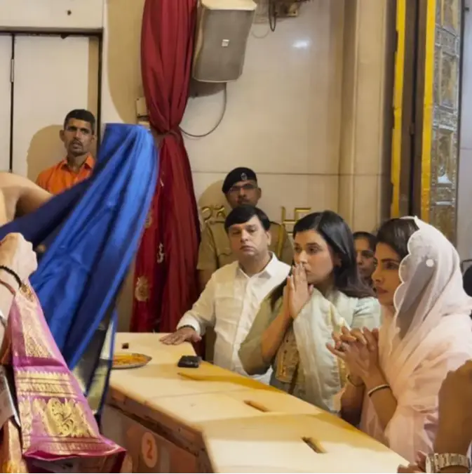 Priyanka Chopra at Siddhivinayak