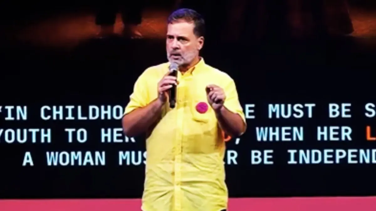 'उसमें लिखा है कि महिलाएं कभी स्वतंत्र न हो, लेकिन...', मनुस्मृति का जिक्र करते हुए बोले राहुल गांधी, BJP ने कांग्रेस नेता के बयान को बताया 'हिंदूफोबिया' Rahul Gandhi