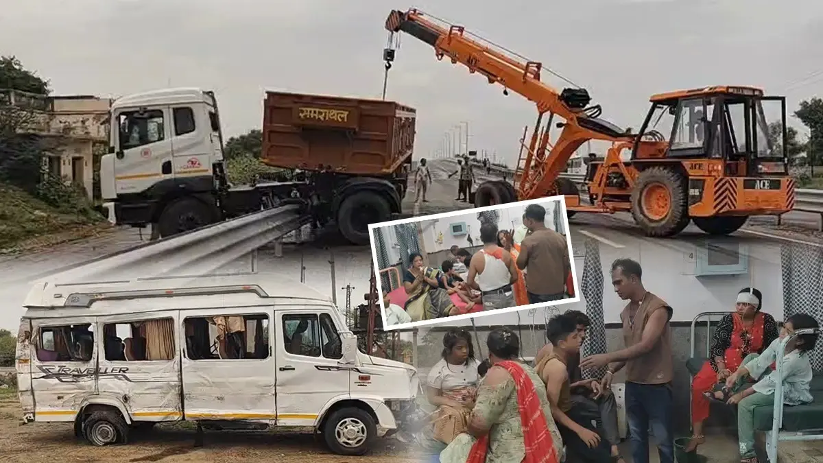 Rajasthan Shocker: 3 Killed, 15 Injured in Horrific Crash Between Tourist Vehicle and Trailer in Churu Rajasthan Shocker: 3 Killed, 15 Injured in Horrific Crash Between Tourist Vehicle and Trailer in Churu