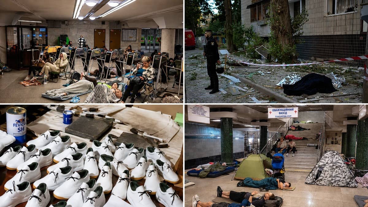 Russian Missile Barrage Across Ukraine's Capital Kills 12 and Wounds 33