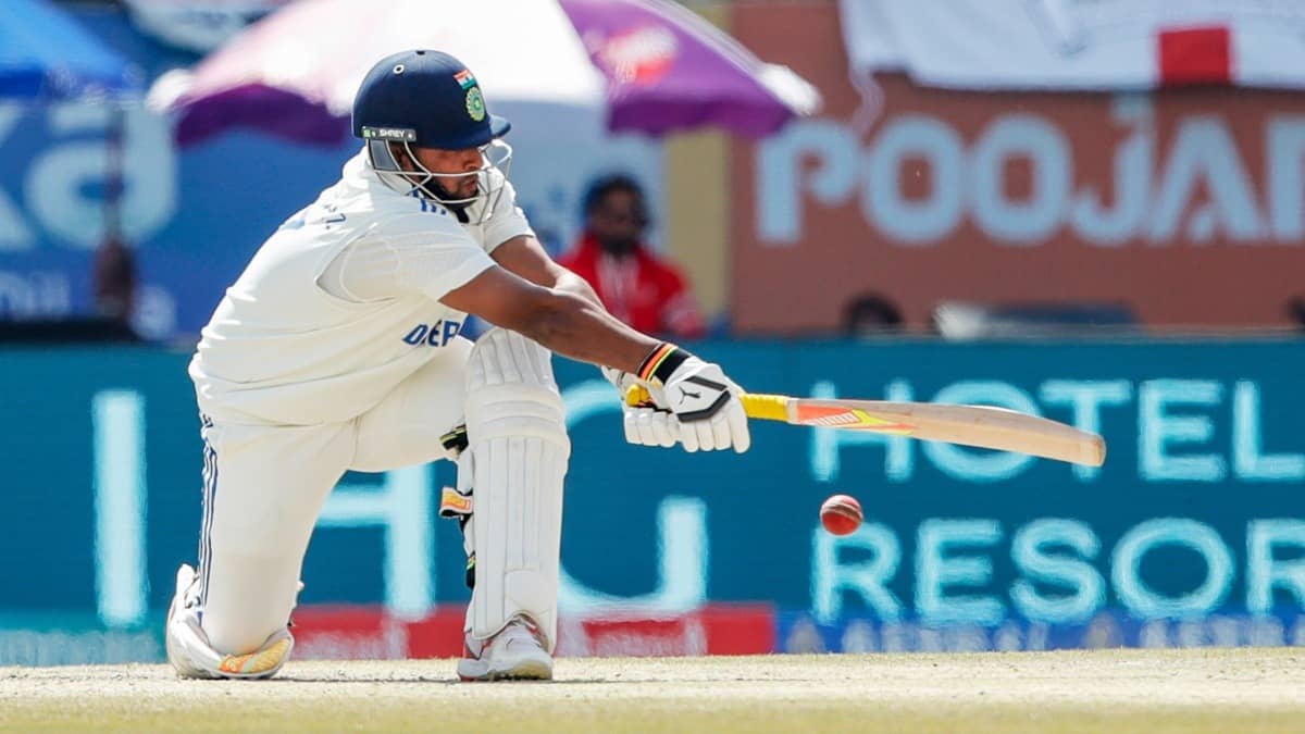 Sarfaraz Khan in action