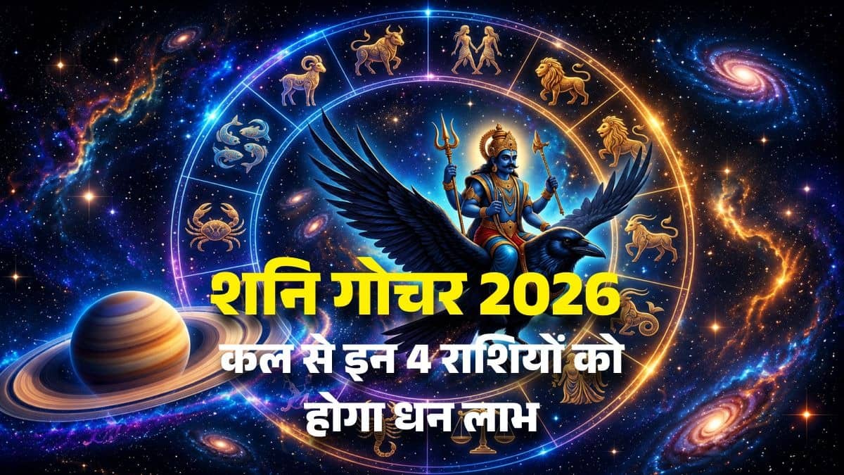 Shani Gochar 2026: शनि का रेवती नक्षत्र में महागोचर... कल से इन 4 राशियों को होगा धन लाभ, कार्यक्षेत्र में मिलेगी बड़ी सफलता 