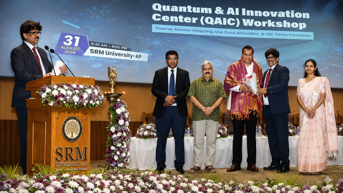 SRM University-AP Hosts Quantum & AI Workshop to Drive Andhra Pradesh’s Tech Vision SRM University-AP Hosts Quantum & AI Workshop to Drive Andhra Pradesh’s Tech Vision