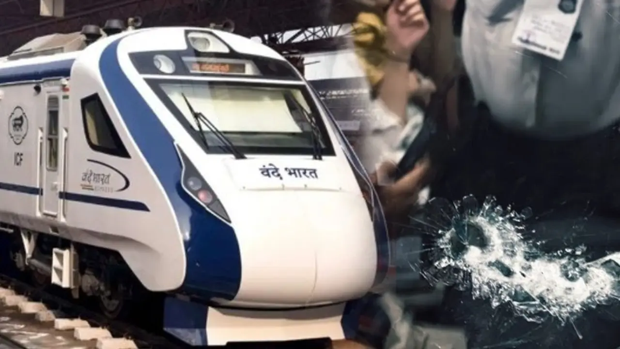 मुंबई-अहमदाबाद वंदे भारत एक्सप्रेस पर पथराव, ट्रेन में UP की राज्यपाल भी थीं सवार, AC कोच की टूटी खिड़कियां; पुलिस का बड़ा एक्शन Stone pelting at Vande Bharat train