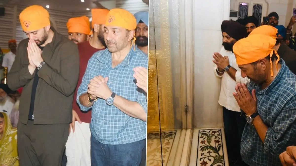 Sunny Deol Seeks Blessings At Takhat Sri Harimandir Ji Patna Sahib Ahead of Batwara 1947 Release Sunny Deol at Patna Sahib