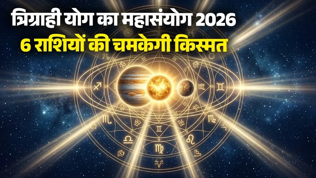 Trigrahi Yog 2026: त्रिग्राही योग का महासंयोग... 6 राशियों की चमकेगी किस्मत, पैसों से भरेगी तिजोरी और मिलेंगे नए अवसर त्रिग्राही योग का महासंयोग... 6 राशियों की चमकेगी किस्मत