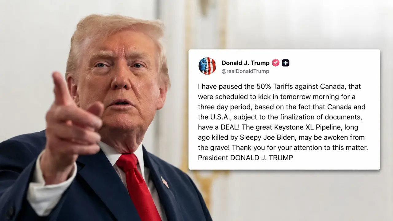 Trump Says US and Canada Have Reached Last-Minute Deal to Delay 50% US Tariffs on Canadian Imports Trump Says US and Canada Have Reached Last-Minute Deal to Delay 50% US Tariffs on Canadian Imports