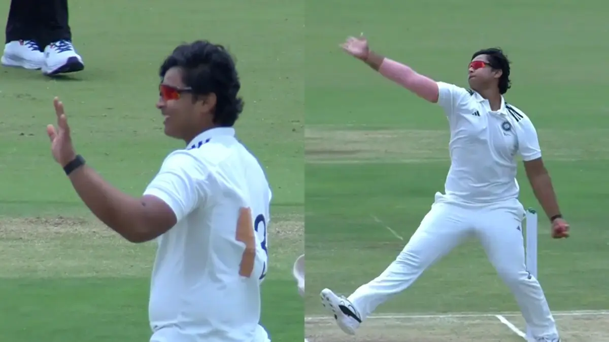 WATCH| Teen Sensation Vaibhav Sooryavanshi Turns Up The Heat With Ball, Bags A Brace in Duleep Trophy Vaibhav Sooryavanshi Turns Up The Heat With Ball
