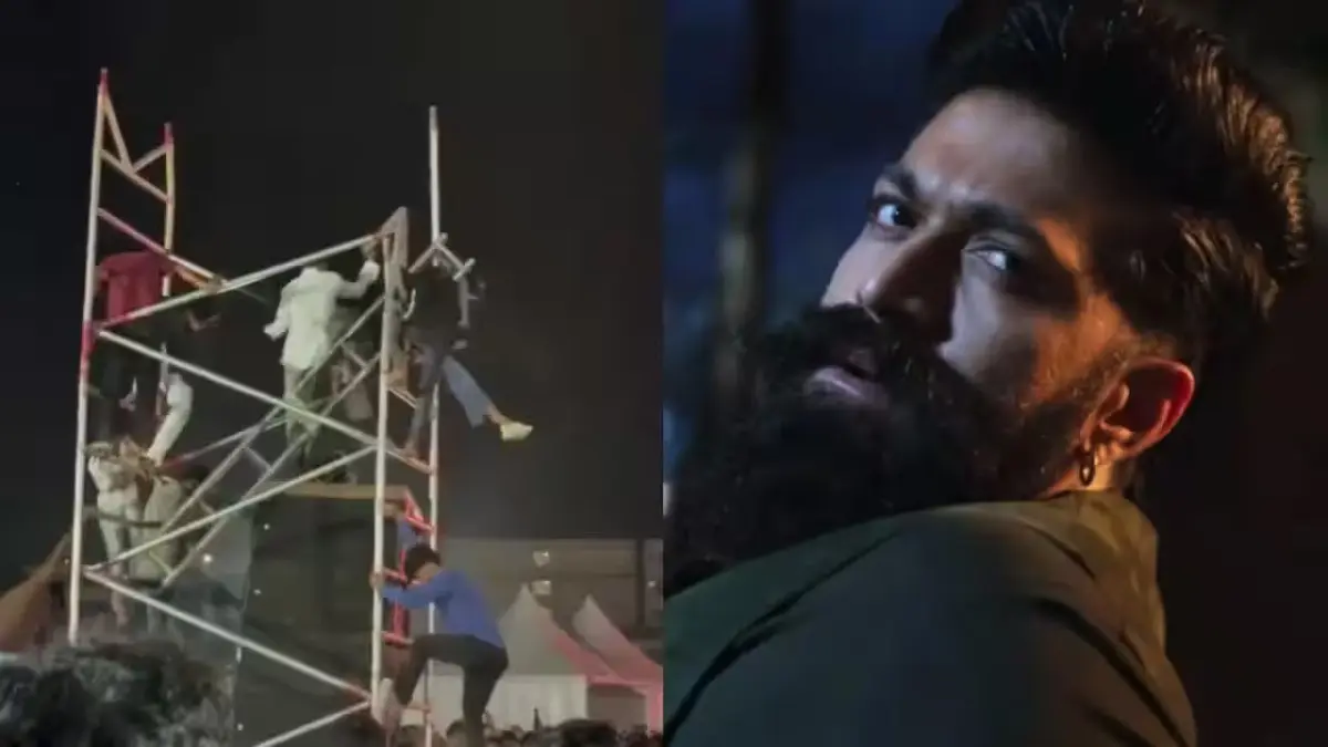 Yash's 'Toxic' Event in Hyderabad Hit by Mishap As Stage Equipment Collapses, Fans Injured Yash's 'Toxic' Event in Hyderabad Hit by Mishap As Stage Equipment Collapses, Fans Injured