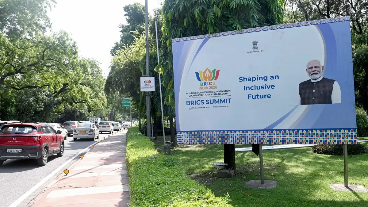 DDCA Confirms India vs Afghanistan 1st T20I In Delhi To Go Ahead As Planned On Sept 13 Despite BRICS Summit A poster of the BRICS Summit in Delhi