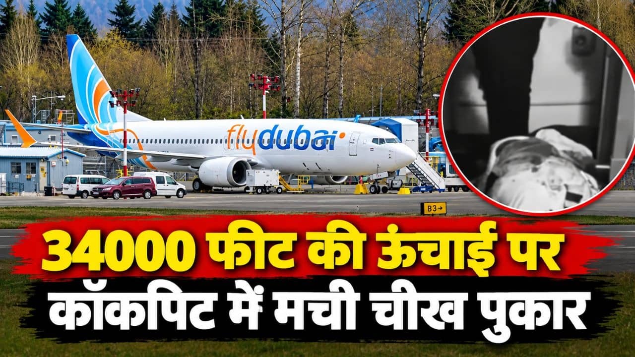 आसमान में पायलट को मारा चाकू 