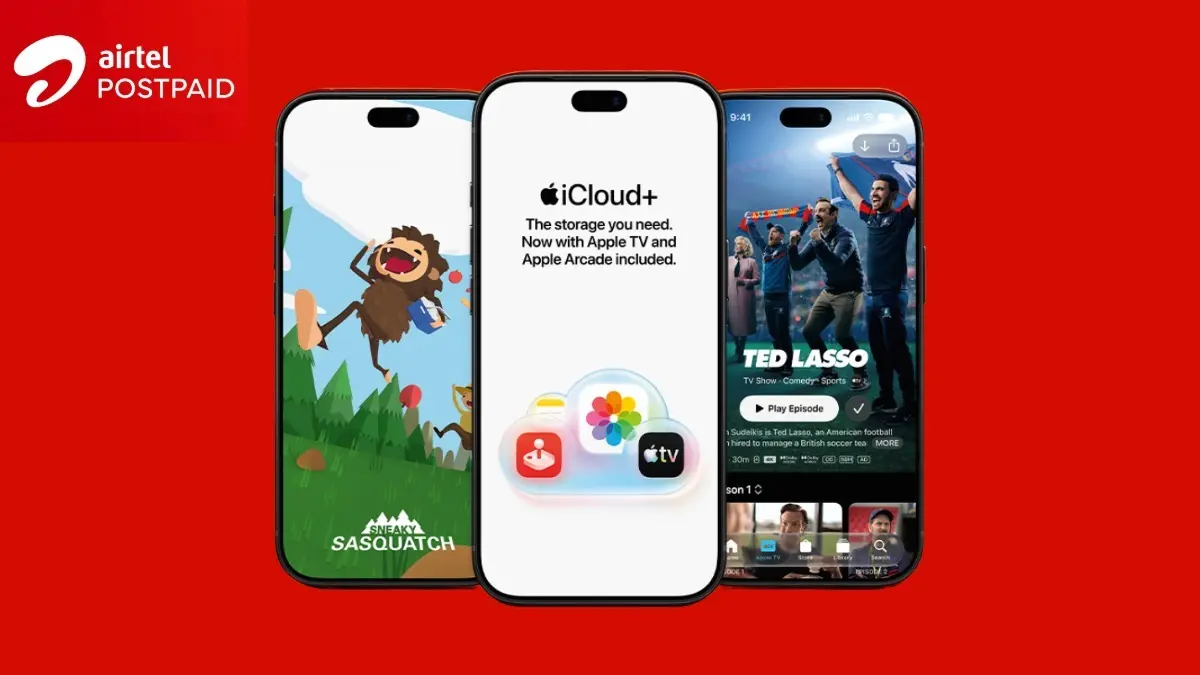 Airtel Adds Apple iCloud+, Apple TV and Apple Arcade to ₹999 and Higher Family Postpaid Plans airtel