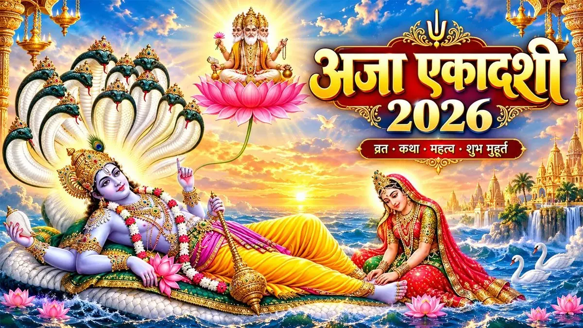 Aja Ekadashi 2026: कल रखा जाएगा अजा एकादशी का व्रत, बन रहे हैं बेहद शुभ संयोग; जानें पूजा का शुभ मुहूर्त Aja Ekadashi 2026: कल रखा जाएगा अजा एकादशी का व्रत, बन रहे हैं बेहद शुभ संयोग; जानें पूजा का शुभ मुहूर्त