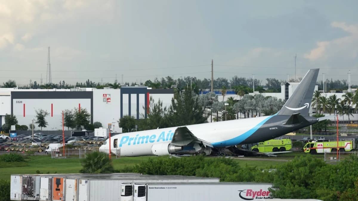 Amazon cargo plane crashes at Miami Airport