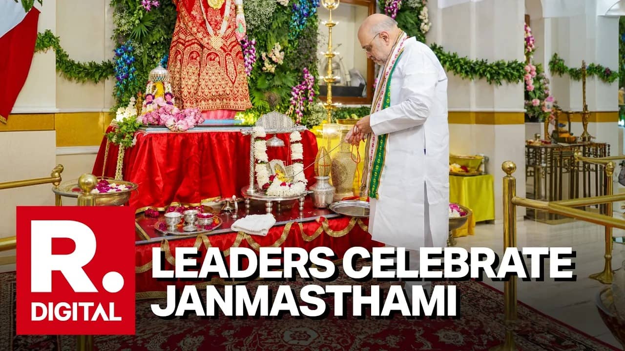 Amit Shah at Birla Mandir