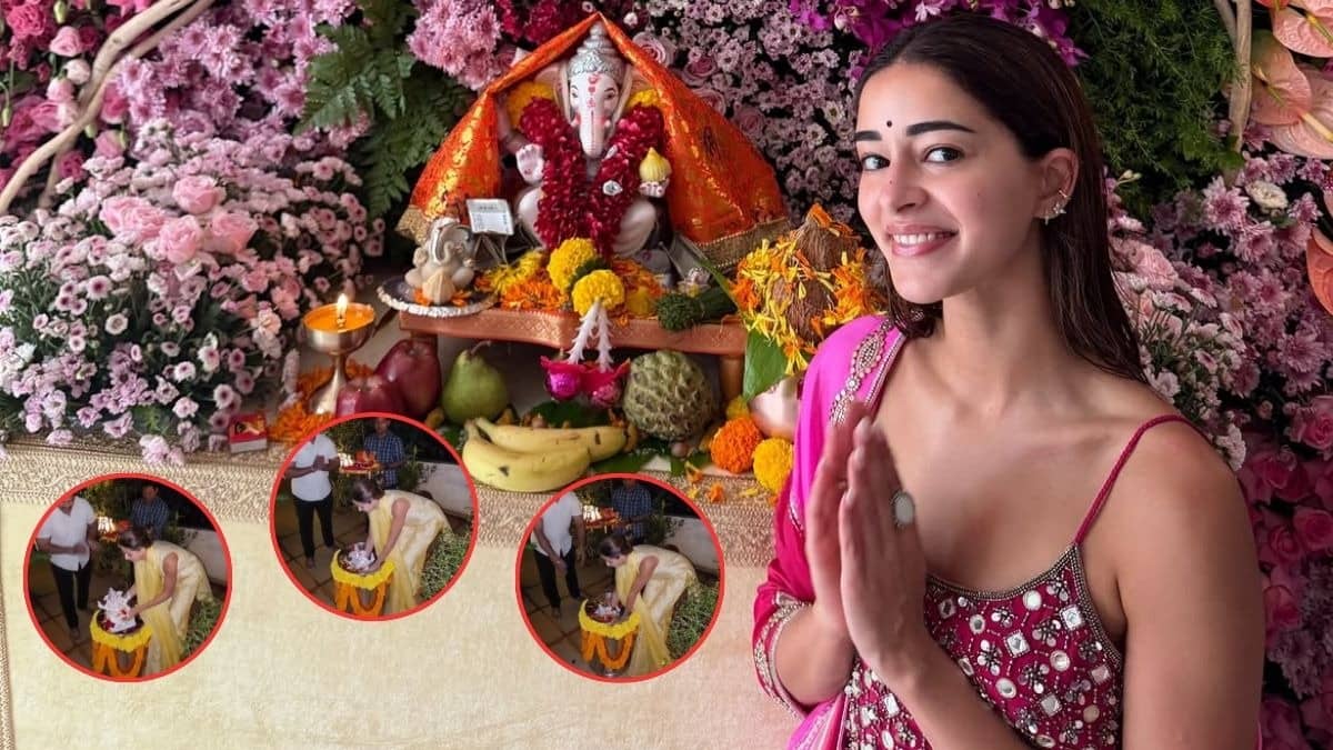 Ananya Panday Performs Ganpati Visarjan