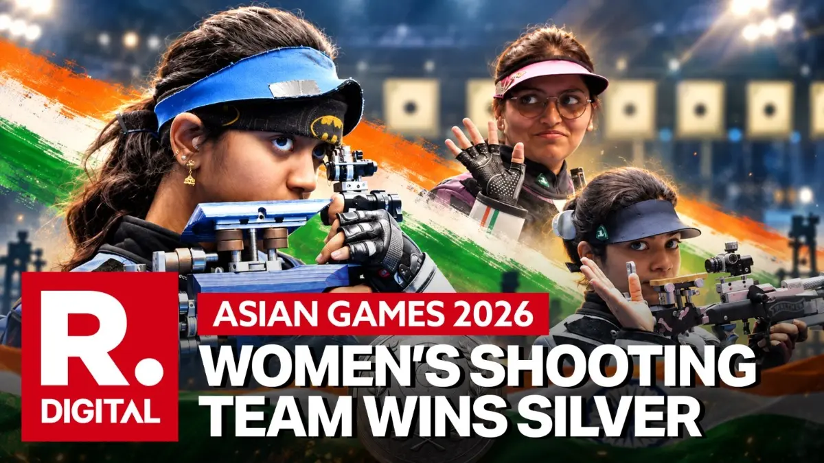 Asian Games 2026: India Open Medal Account With Silver In Women's 10m Air Rifle Team Shooting Asian Games 2026: India Win Silver In Women's 10m Air Rifle Team Event