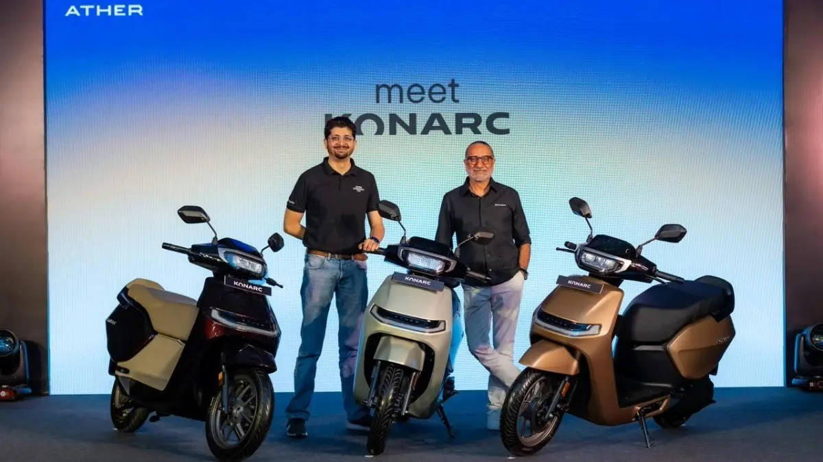 Ather Konarc Electric Scooter Launched in Delhi at ₹79,999 With Up to 200km Range ather