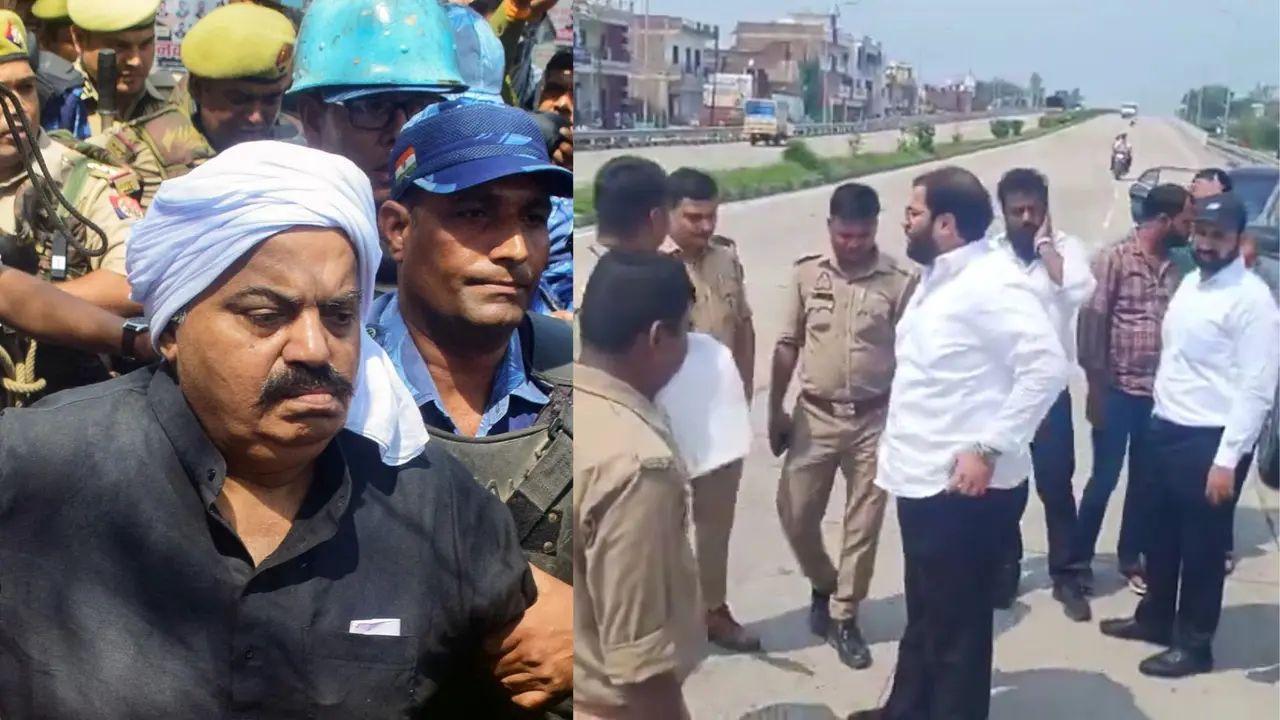 UP: हाईवे पर अतीक के बेटे अली अहमद की गाड़ी रोक कर हुई चेकिंग, पेशी के लिए झांसी जेल से प्रयागराज लाया गया, VIDEO Atiq Ahmed's Son Ali Checked on Highway En Route to Prayagraj Court from Jhansi Jail; Video Surfaces