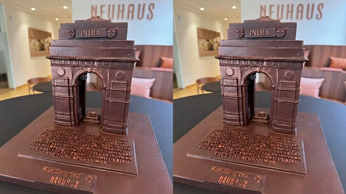 Belgian PM Bart De Wever's Chocolate India Gate Gift For PM Modi Breaks During Journey To India, Embassy Shares Viral Photo Belgian PM Bart De Wever's Chocolate India Gate Gift For PM Modi Breaks During Journey To India, Embassy Shares Viral Photo