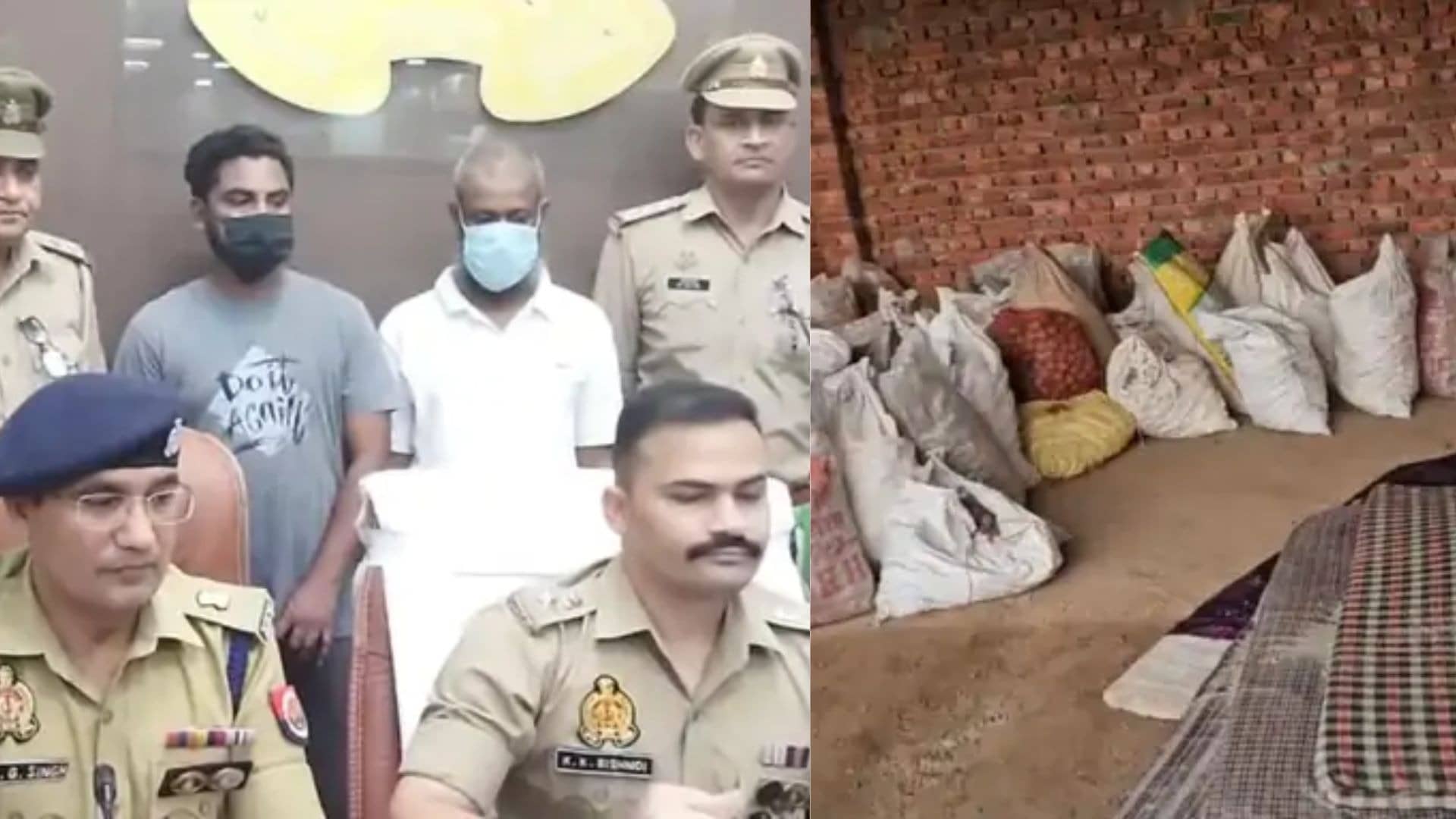 Bijnor Police Bust Illegal Ammunition Racket Disguised as Licensed Firecracker Factory; 1.2 Tonnes of Explosives Seized