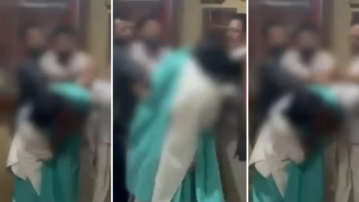 BJP Accuses Congress of Double Standards After Video Surfaces of Keralam Woman MLA in Scuffle with Party Workers BJP Accuses Congress of Double Standards After Video Surfaces of Keralam Woman MLA in Scuffle with Party Workers