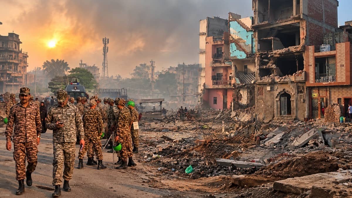 Bulldozer Action in Shalimar Bagh 