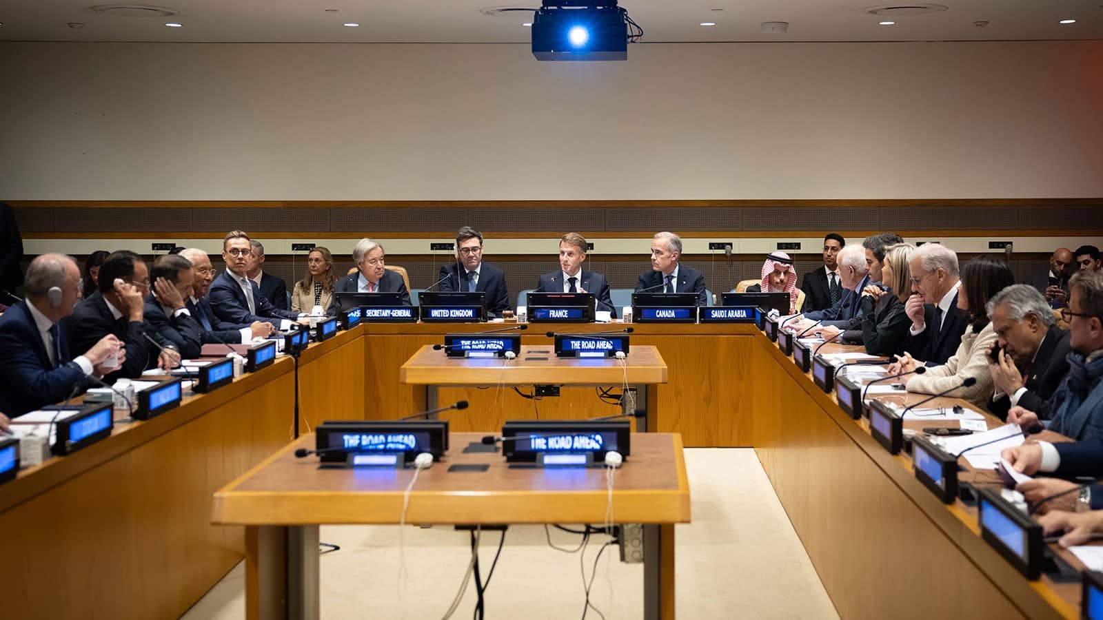 Carney, Guterres Call for Two-State Solution at UN Meeting on Lasting Israel-Palestine Peace