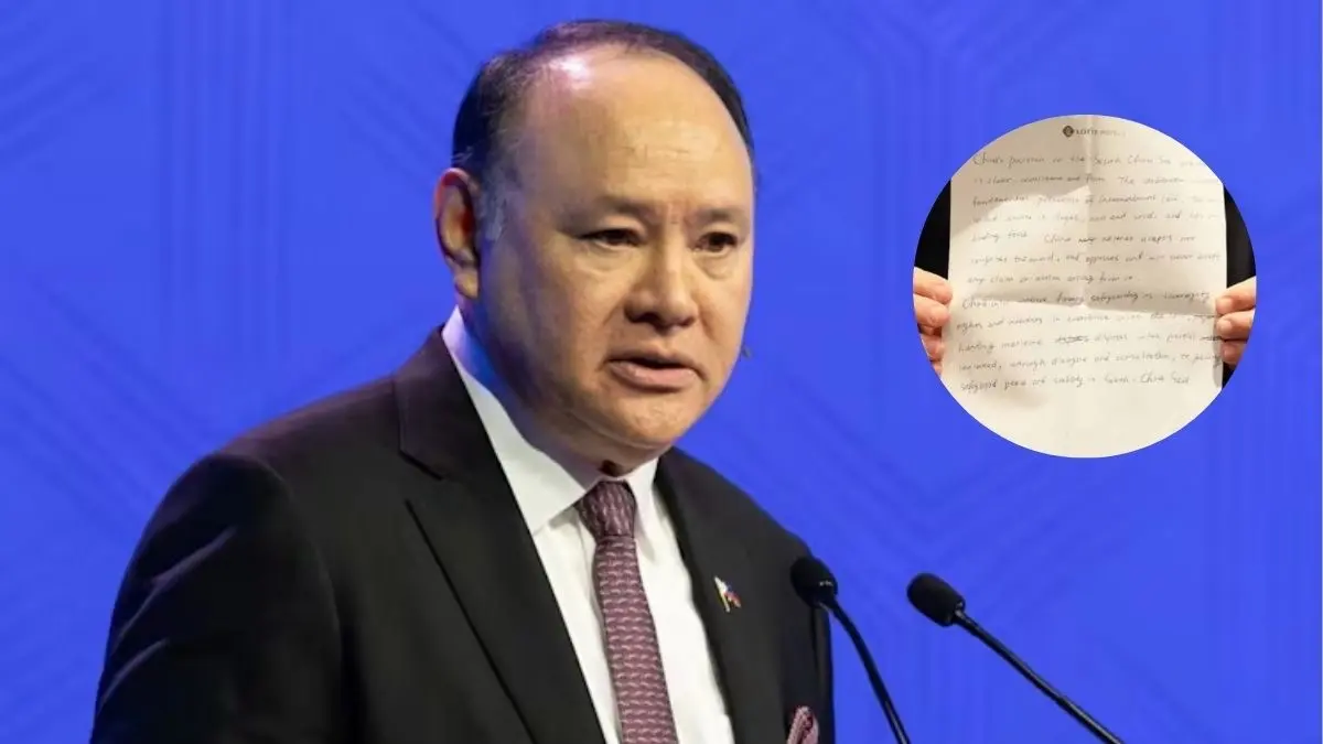 'Coercion, Bullying And Aggression': Philippines Defence Chief Hits Back At China After Note Sent Mid-Speech 'Coercion, Bullying And Aggression': Philippines Defence Chief Hits Back At China After Note Sent Mid-Speech