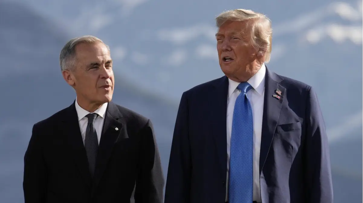 Canadian PM Mark Carney and US President Donald Trump 