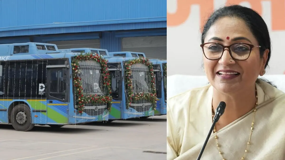 सीएम रेखा गुप्ता ने दिखाई 50 नई EV बसों को हरी झंडी, दिल्ली बना देश का सबसे ज्यादा EV बस वाला शहर delhi electric bus dtc_rekha gupta