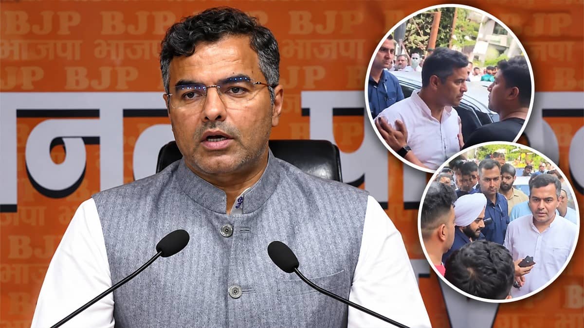 Delhi Minister Parvesh Verma Clarifies Video Showing Him Slapping Youth; Makes 'Commission' Allegations Against AAP’s Jarnail Singh