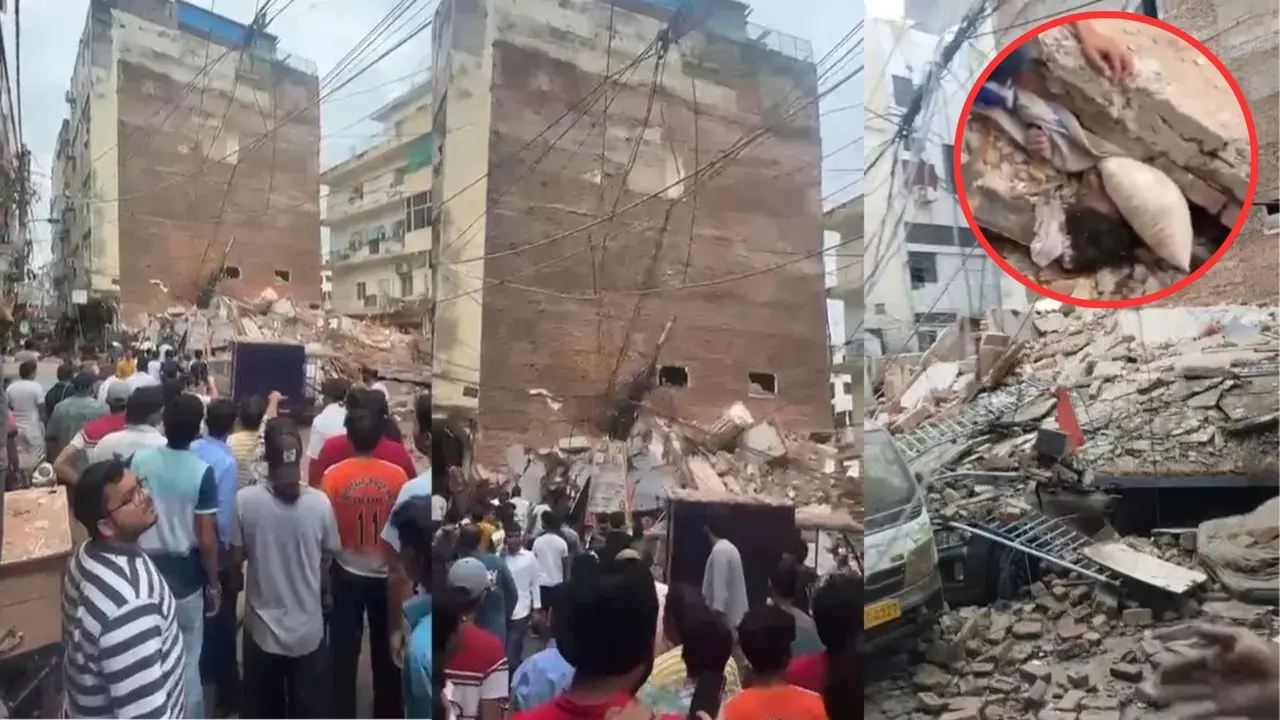 Delhi: MCD Orders Demolition of Satya Niketan Property, Flags ‘Ruinous, Dangerous’ Condition delhi satya niketan building collapse students feared trapped seek help on call from inside fir on owner anand bansal