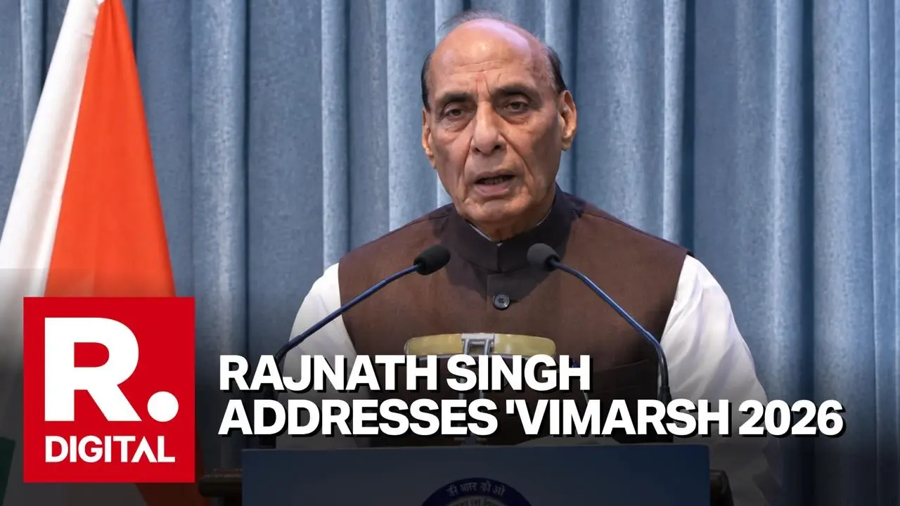 DRDO-Industry Partnership Can Make India Global Hub for Defence Manufacturing: Rajnath Singh at Vimarsh 2026 DRDO-Industry Partnership Can Make India Global Hub for Defence Manufacturing: Rajnath Singh at Vimarsh 2026
