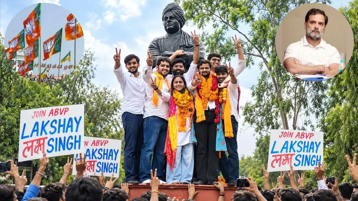 DUSU Election Result: 'झूठ की गूंज की हवा निकली...,' DUSU चुनाव में ABVP की प्रचंड जीत के बाद BJP का राहुल गांधी पर तीखा हमला, NSUI से कहां हुई चूक? DUSU polls bjp slam Rahul Gandhi abvp nsui