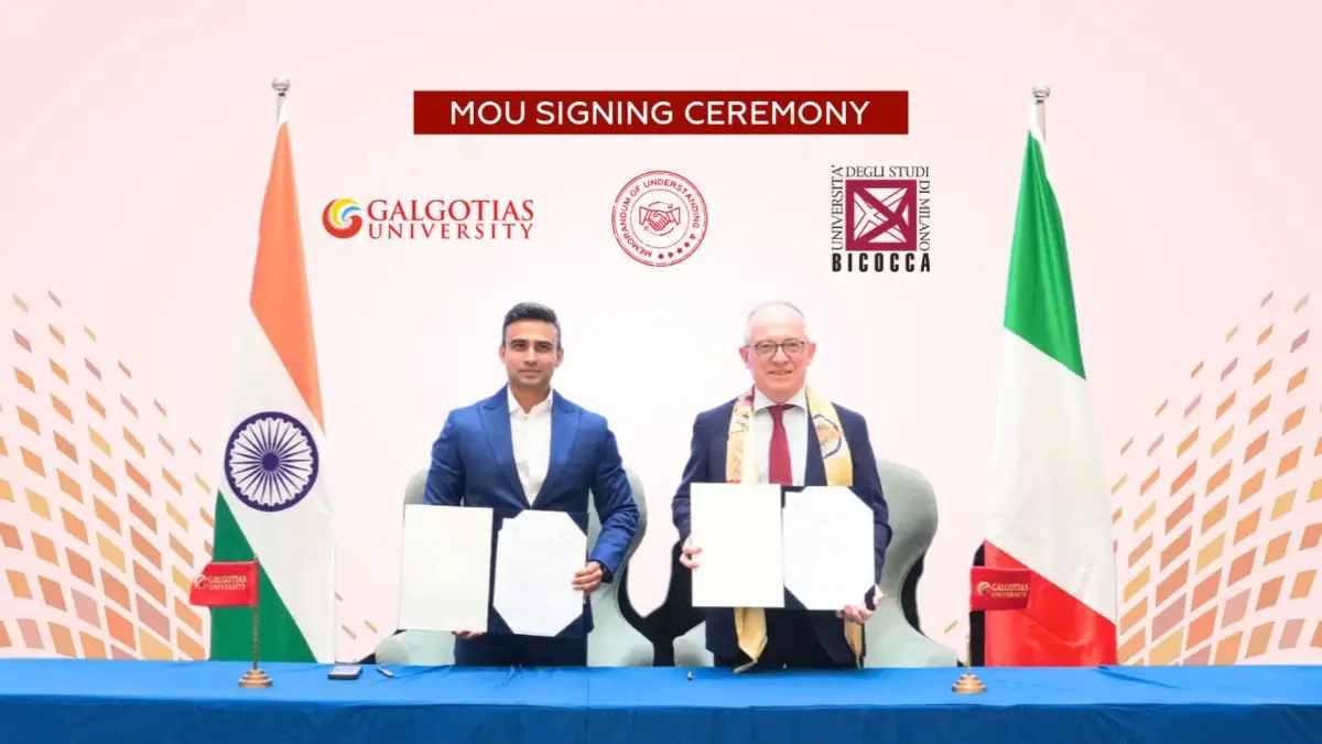 Galgotias University Deepens European Outreach With Italy’s University of Milano-Bicocca Partnership Galgotias University Partners With Italy’s University of Milano-Bicocca