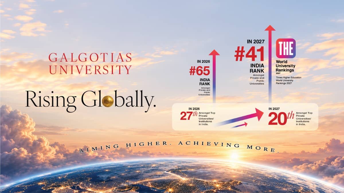 Galgotias University Ranks 41st in India in THE World Rankings 2027