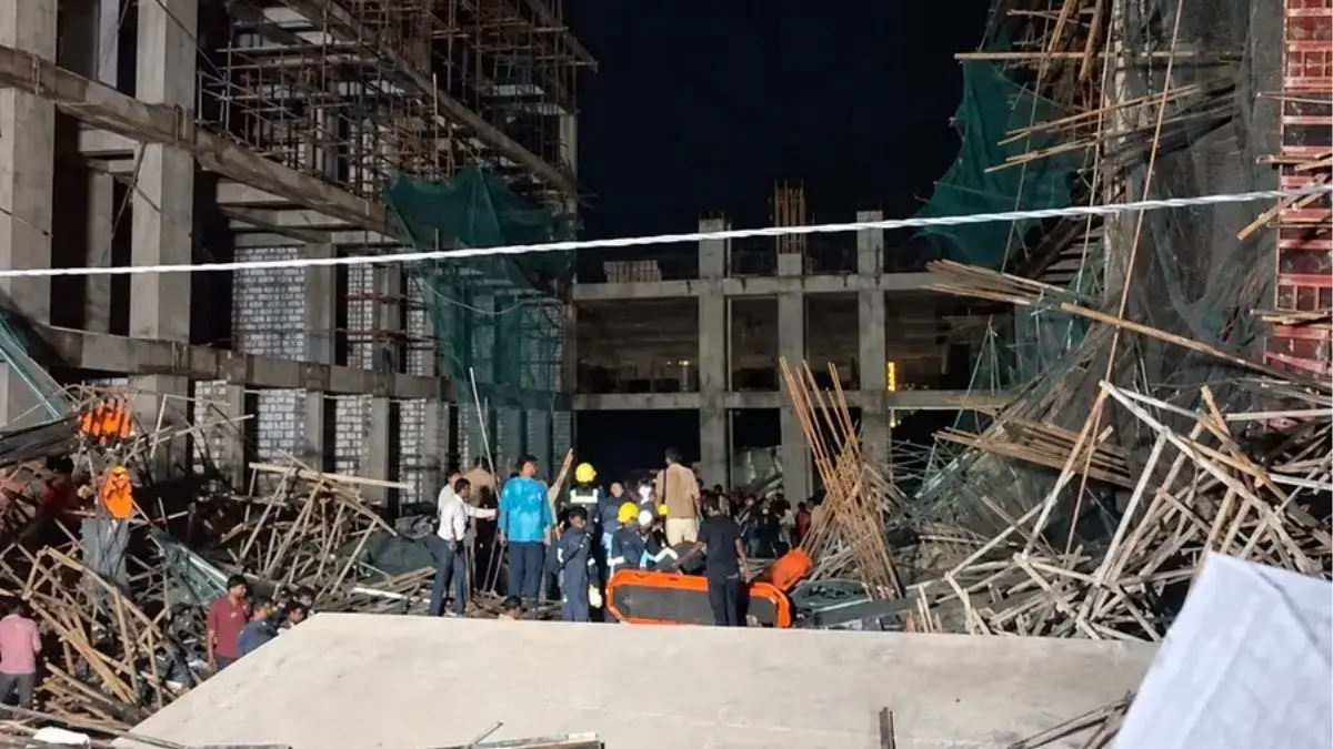 Gandhinagar Crane Collapse: 12–15 Workers Feared Trapped In Kudasan, Rescue Operation Underway Gandhinagar Crane Collapse: Workers Feared Trapped In Kudasan