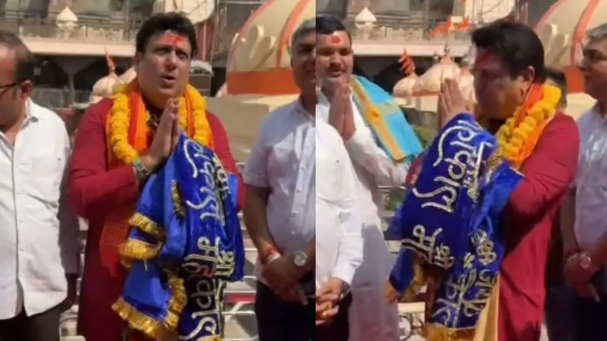 शादीशुदा जिंदगी में खटपट के बीच गोविंदा पहुंचे उज्जैन, महाकाल के दरबार में कष्ट दूर करने की लगाई गुहार- VIDEO Govinda seeks blessing at Mahakaleshwar Temple