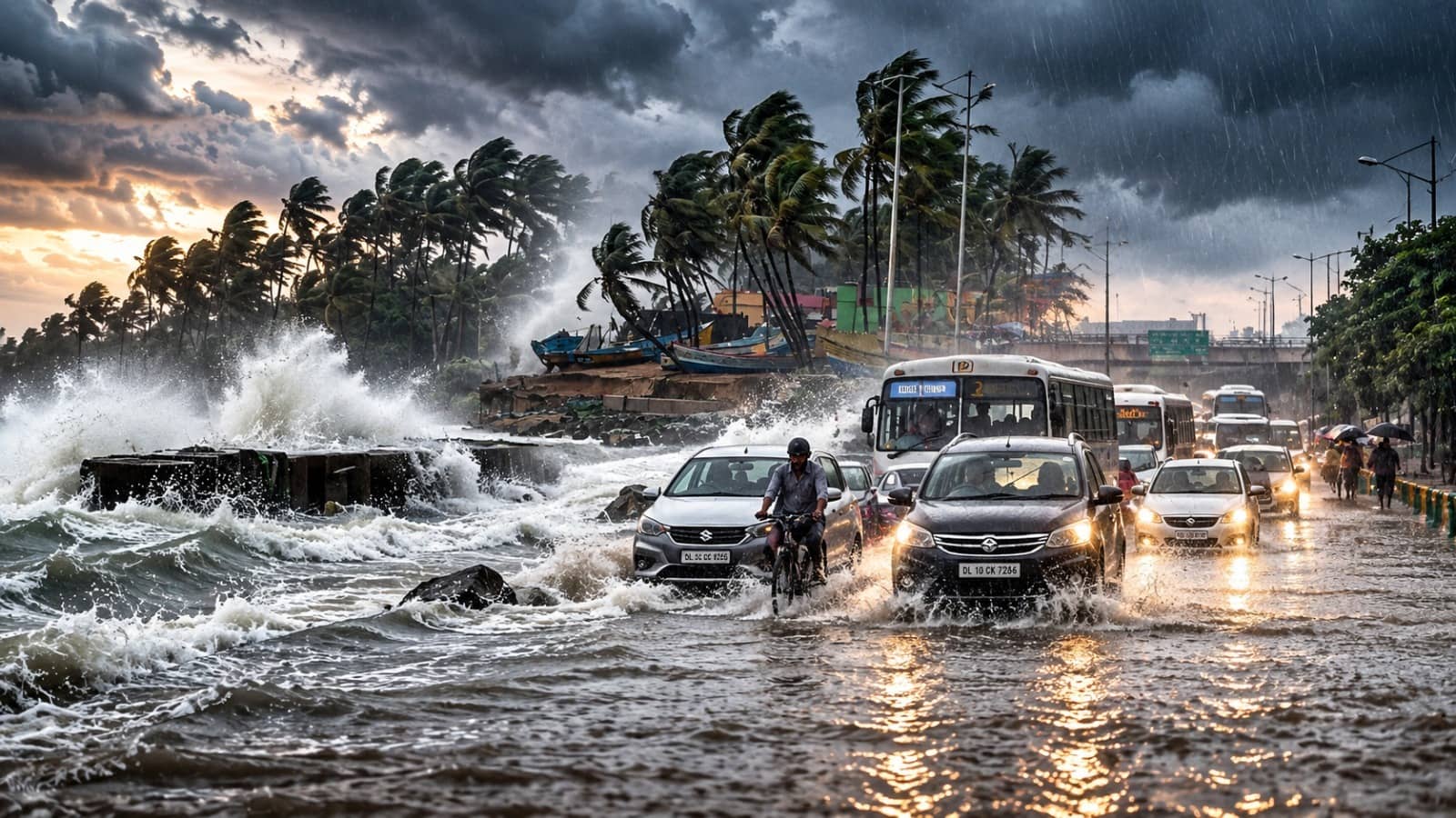 Havoc caused by Cyclone Arnab