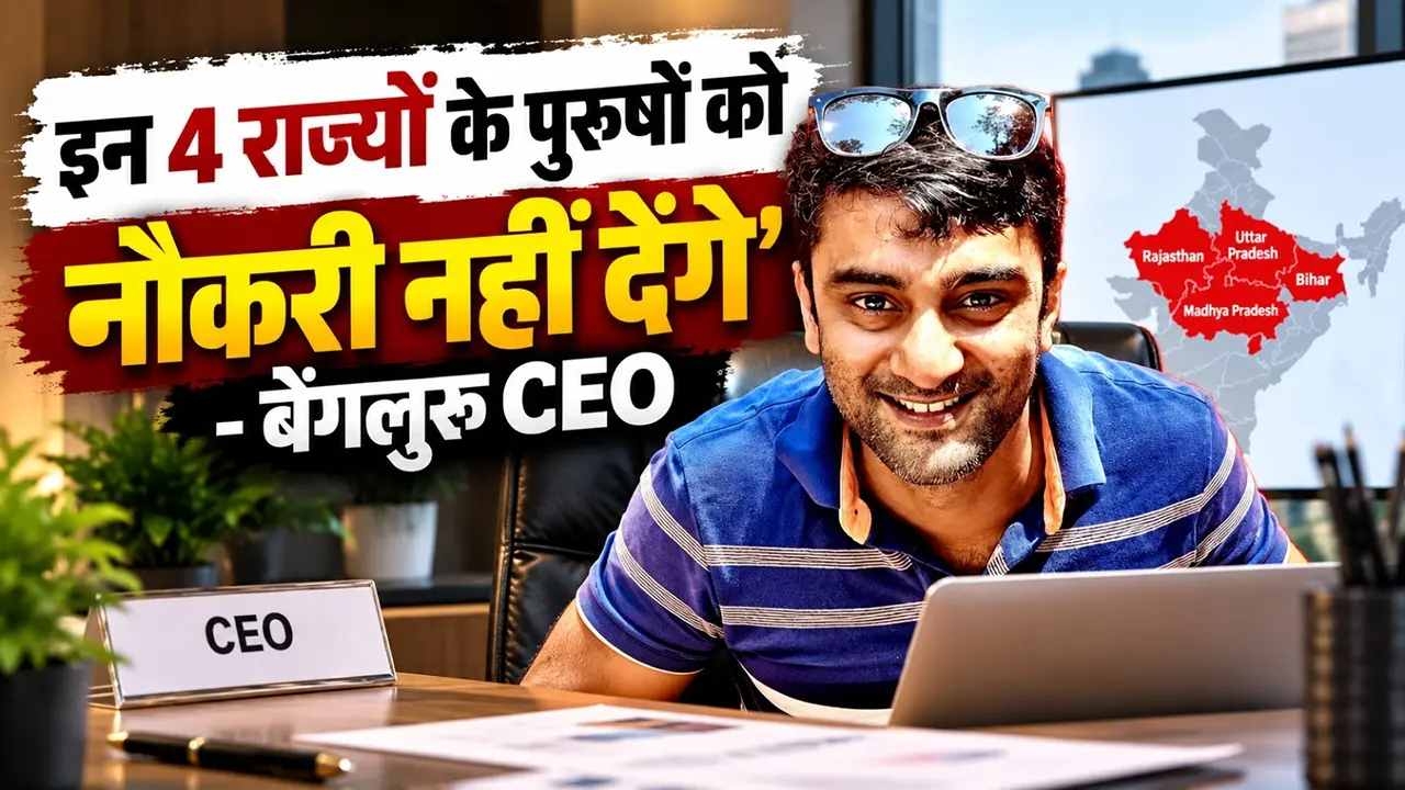 इन 4 राज्यों के पुरुषों को नहीं देंगे नौकरी... बेंगलुरु के CEO ने 'X' पर पोस्ट कर किया ऐलान, जानें पूरा मामला इन 4 राज्यों के पुरुषों को नहीं मिलेगी नौकरी... बेंगलुरु के CEO ने 'X' पर पोस्ट कर किया ऐलान, जानें पूरा मामला